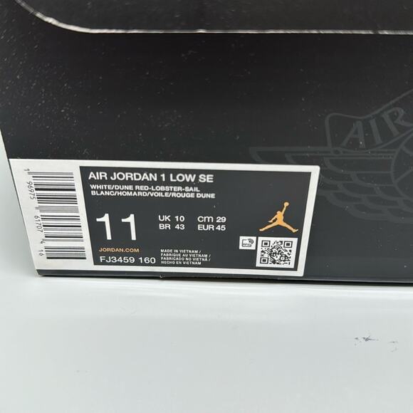 Jordan 1‎ Low SE Dune Red Shoes FJ3459-160 Men's Sz 11 NWT - Picture 10 of 11